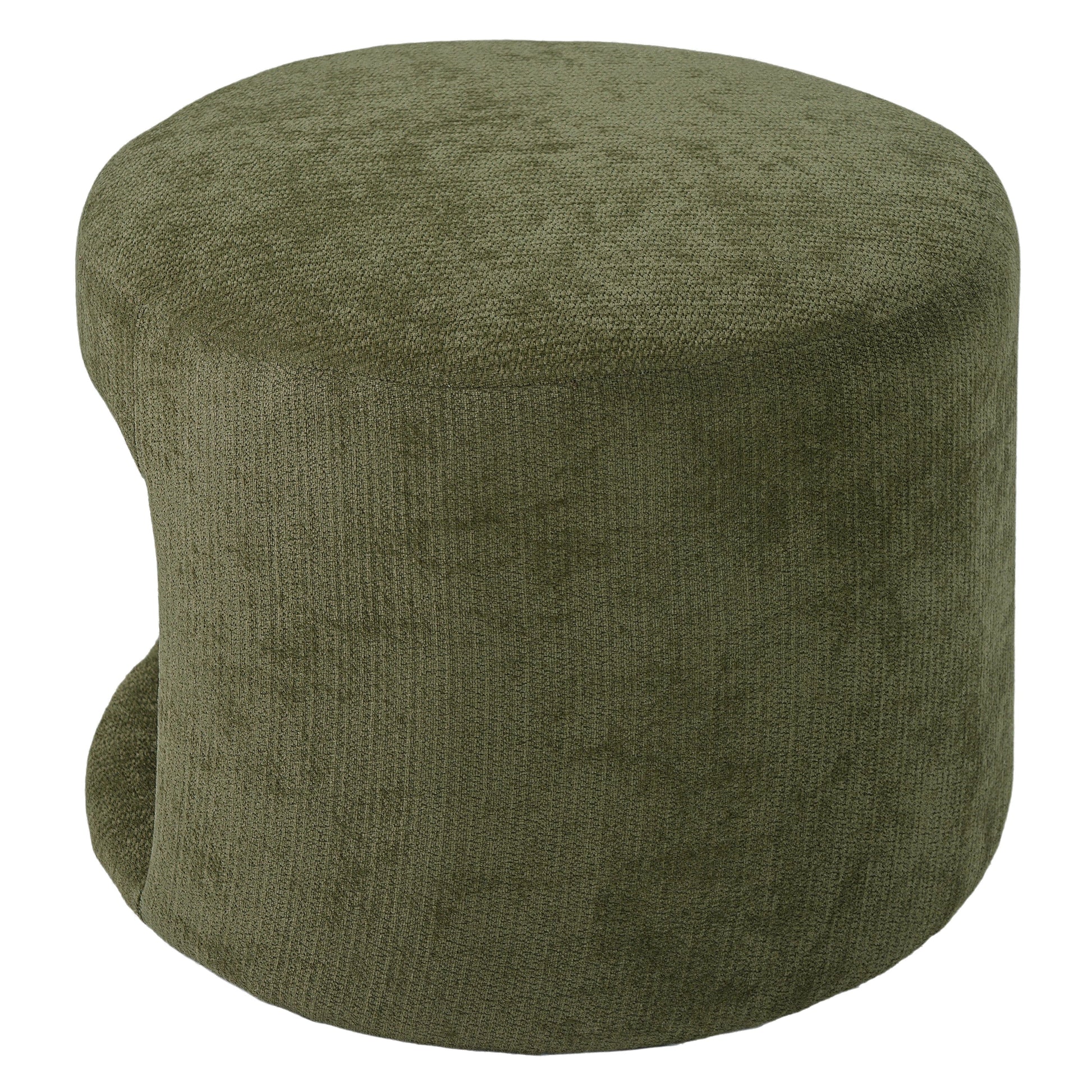 Green pet friendly ottoman by HouseOfZazla with textured upholstery on Tampa Home & Garden Store