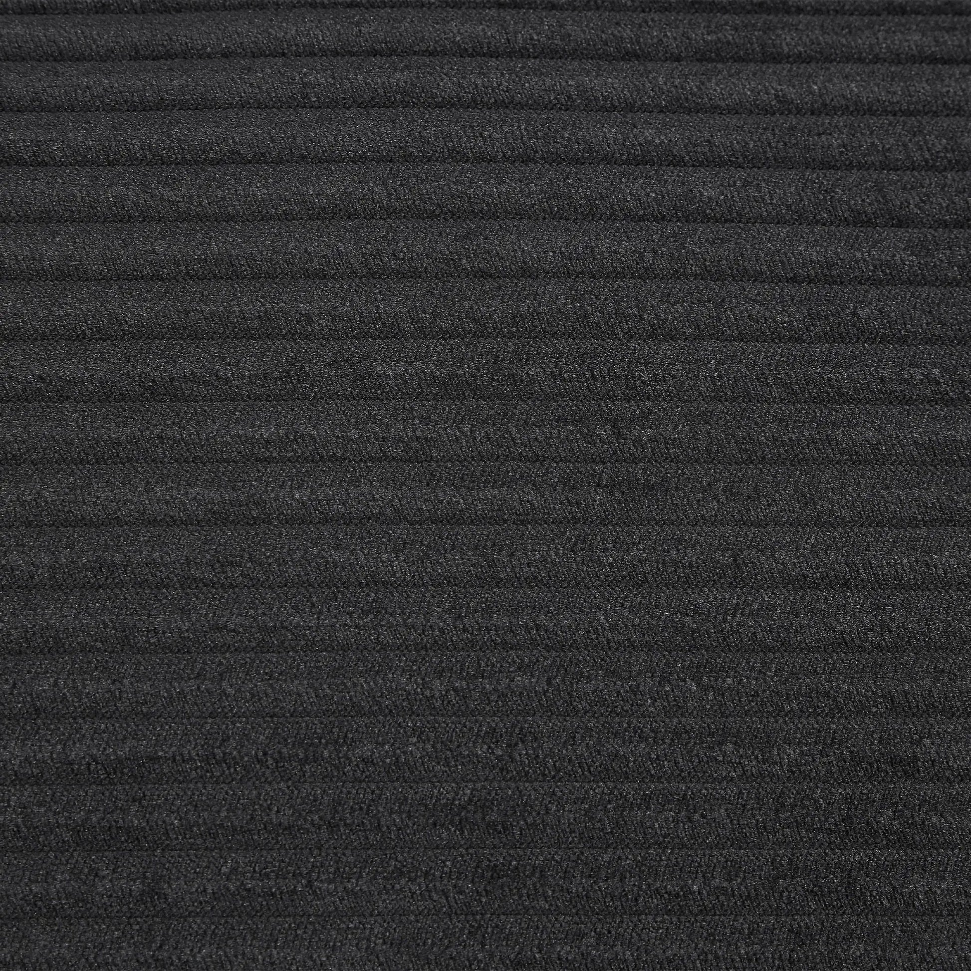 Modern U-Shaped Sectional Sofa fabric close-up in charcoal gray upholstery on Tampa Home & Garden Store