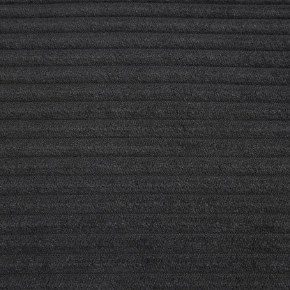 Modern U-Shaped Sectional Sofa fabric close-up in charcoal gray upholstery on Tampa Home & Garden Store