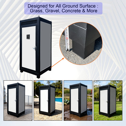 Outdoor Portable Toilet Cabin with Sink and Fan
