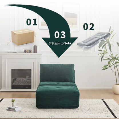 Single Chaise Longue With Movable Ottoman