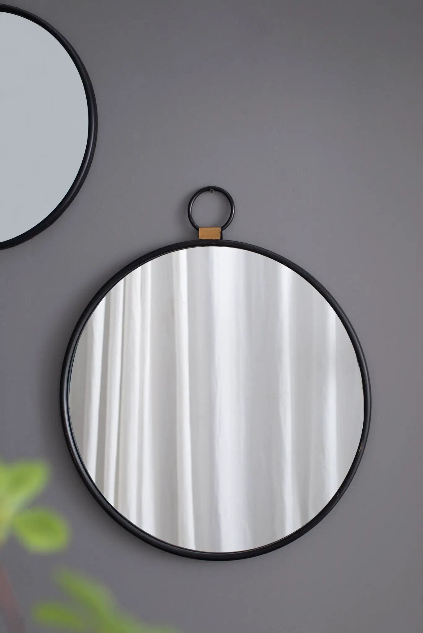 Wall Mirror Frame Black Contemporary Minimalist