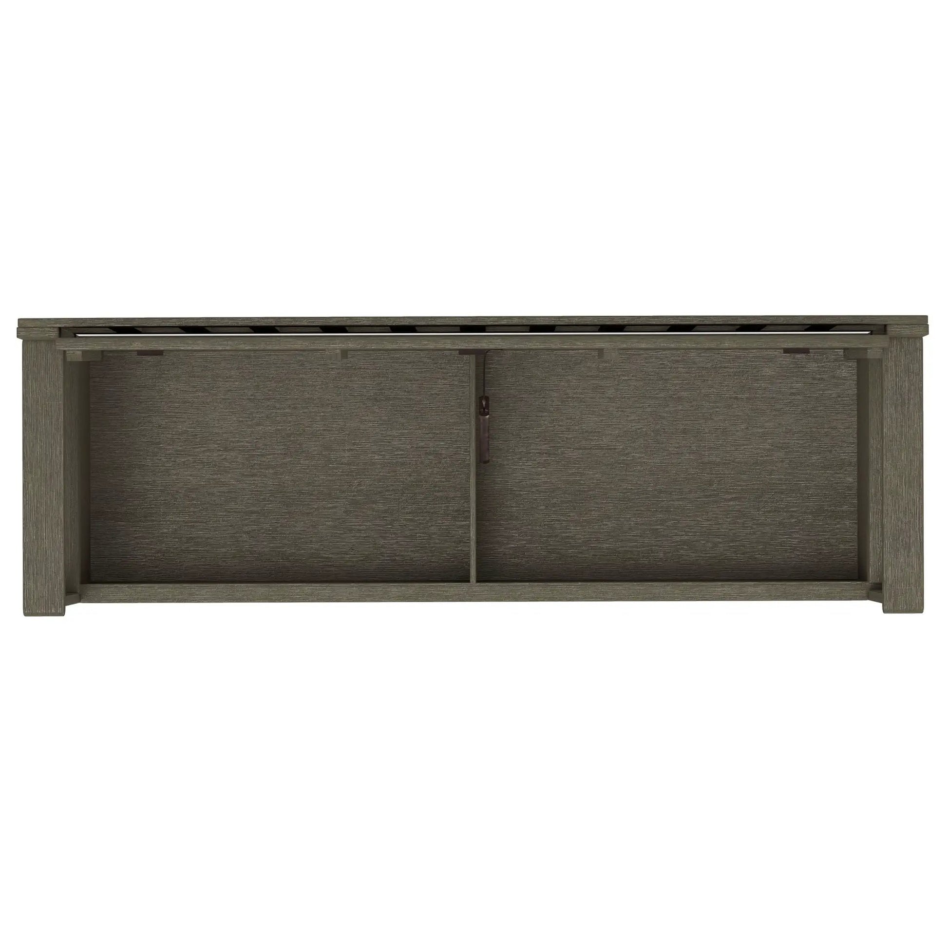 Brooklyn Handcrafted Entryway Storage Bench by Unique Piece Furniture in dark wood on Tampa Home & Garden Store