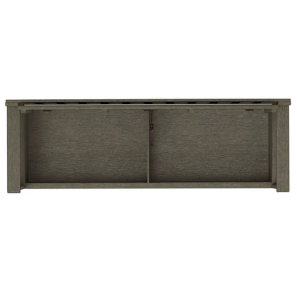 Brooklyn Handcrafted Entryway Storage Bench by Unique Piece Furniture in dark wood on Tampa Home & Garden Store