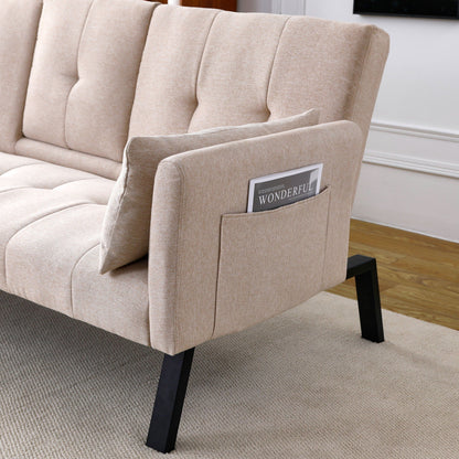 Compact Foldable Sofa Bed and Cup Holder