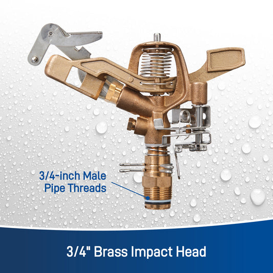 3/4-in. MPT Brass Impact Sprinkler Head