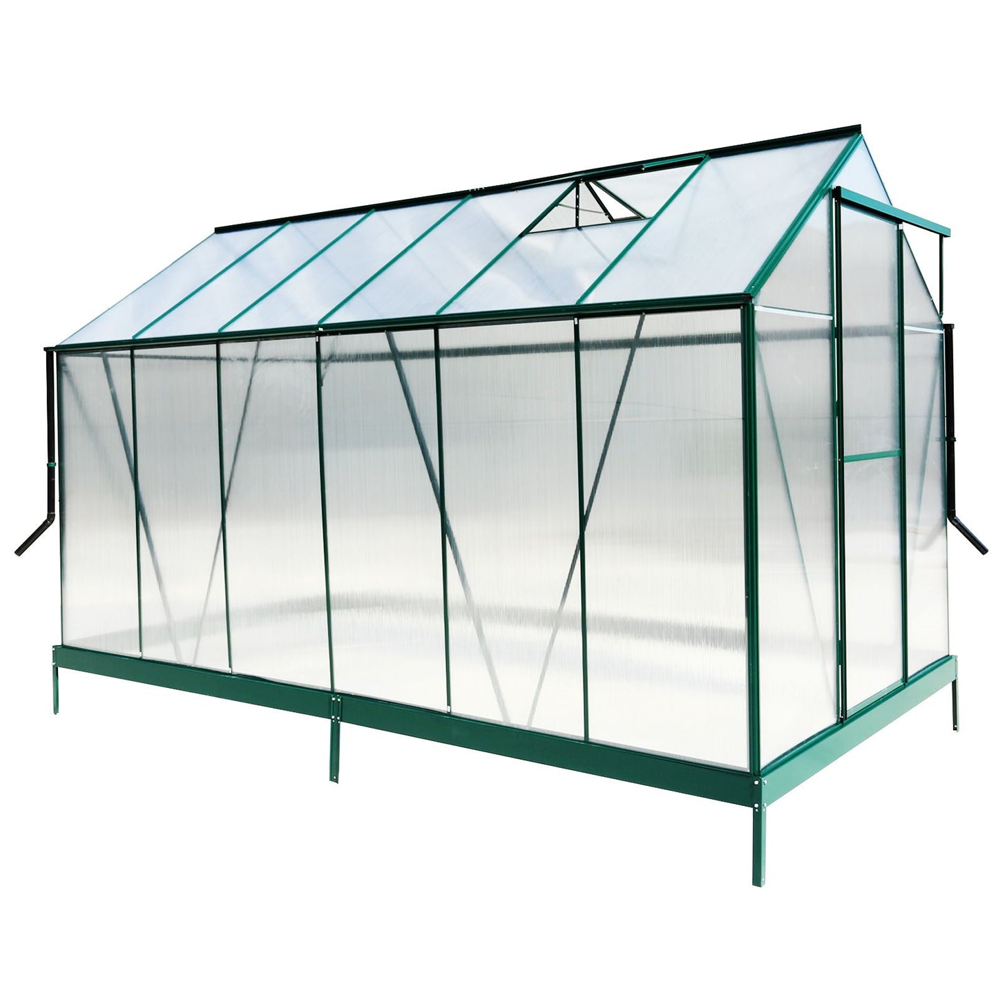 Heavy Duty Polycarbonate Greenhouse Kit and Door