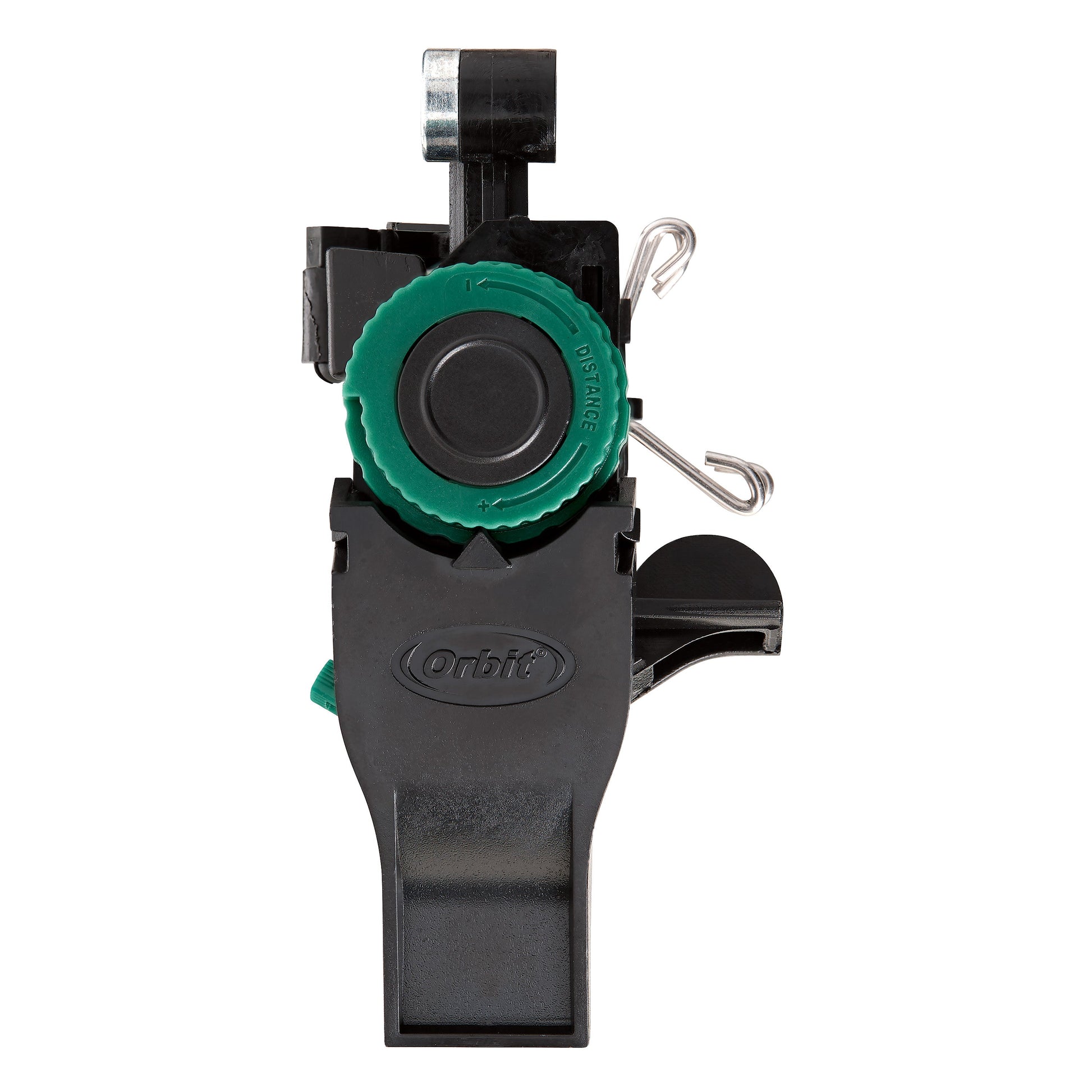 Orbit 1/2-in MPT impact sprinkler head with weighted arm, green dial and black housing on Tampa Home & Garden Store