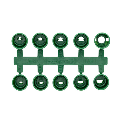 Orbit Voyager Pro gear-drive sprinkler nozzle rack green plastic with 10 nozzles on Tampa Home & Garden Store