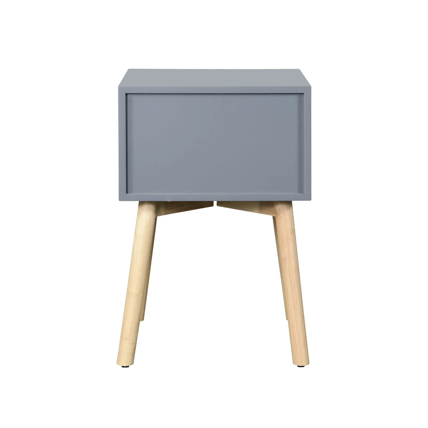 Side Table With Two Drawers Mid Century Modern