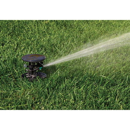 Pulse Pop-Up Impact Rotor Sprinkler 55200 canister by Orbit Irrigation, black housing on Tampa Home & Garden Store