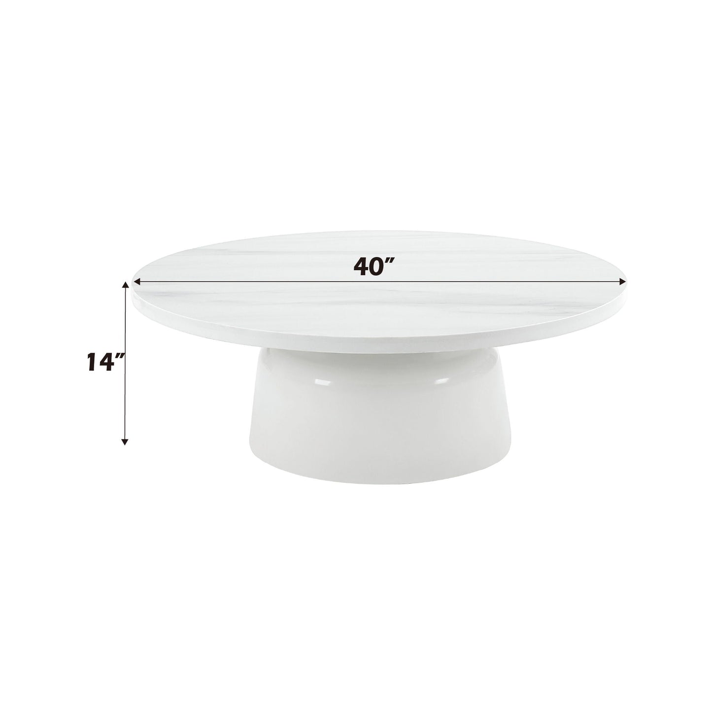 Zaid Engineering Marble High Gloss Table white marble top 40dia 14ht HouseOfZazla on Tampa Home & Garden Store