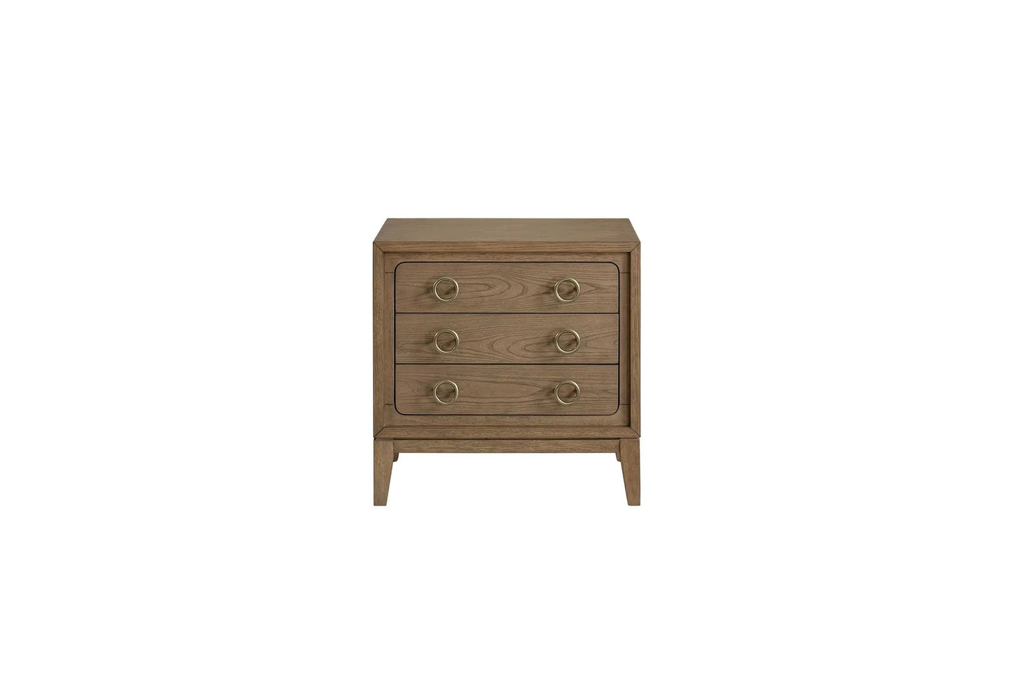 3 Drawer Nightstand With USB Latte Finish