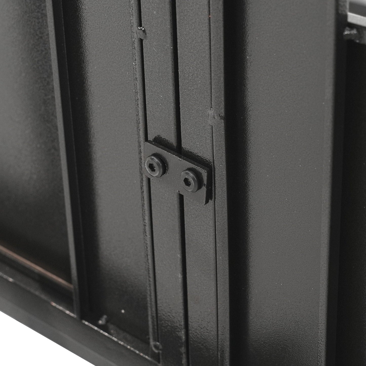 Extra Large Heavy Duty Dog Crate black metal frame with reinforced panels on Tampa Home & Garden Store