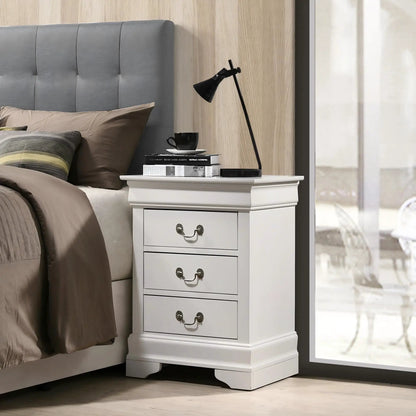 Louis Philippe Nightstand in Wood Veneer