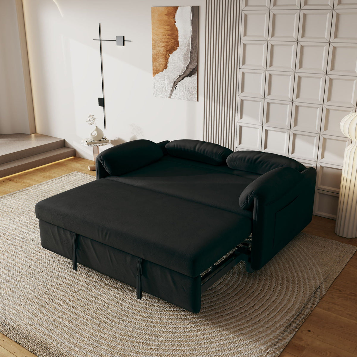 Dual Purpose Sofa and Retractable Queen Bed