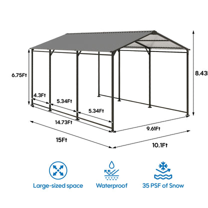 Heavy Duty Carport and Galvanized Steel Roof