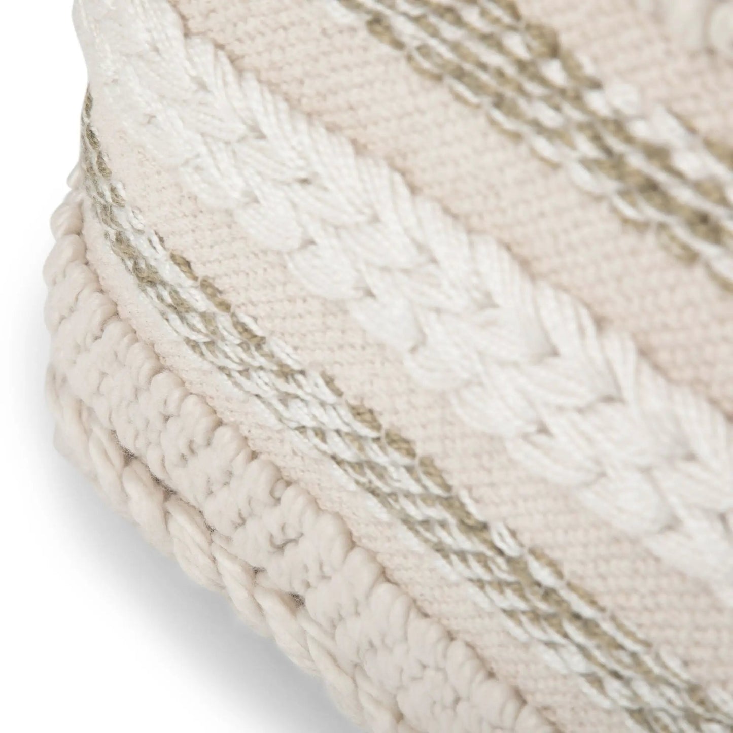 Sommer Handcrafted Square Pouf for Living Room
