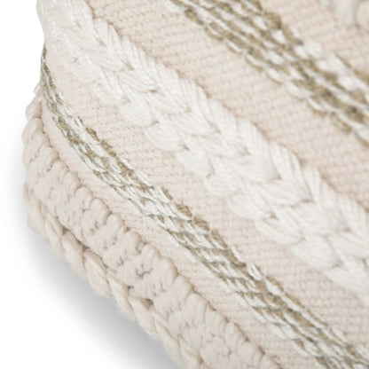 Sommer Handcrafted Square Pouf for Living Room