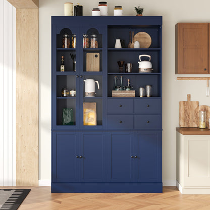 Spacious Kitchen Buffet and Storage Hutch