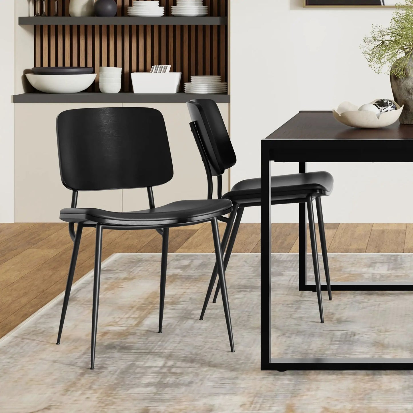Hayley Ergonomic Dining Chair Set of Two