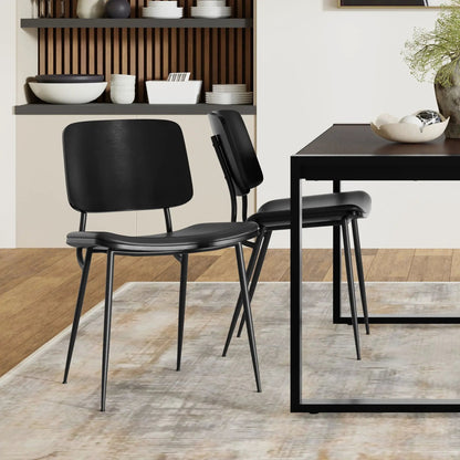 Hayley Ergonomic Dining Chair Set of Two