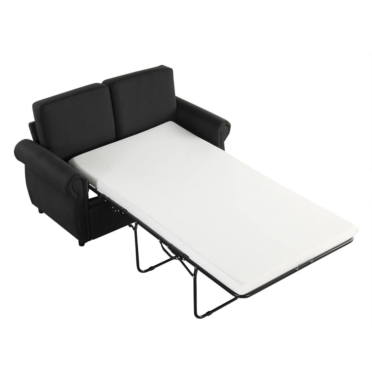 Pull Out Sofa Bed With Twin Memory Foam Mattress