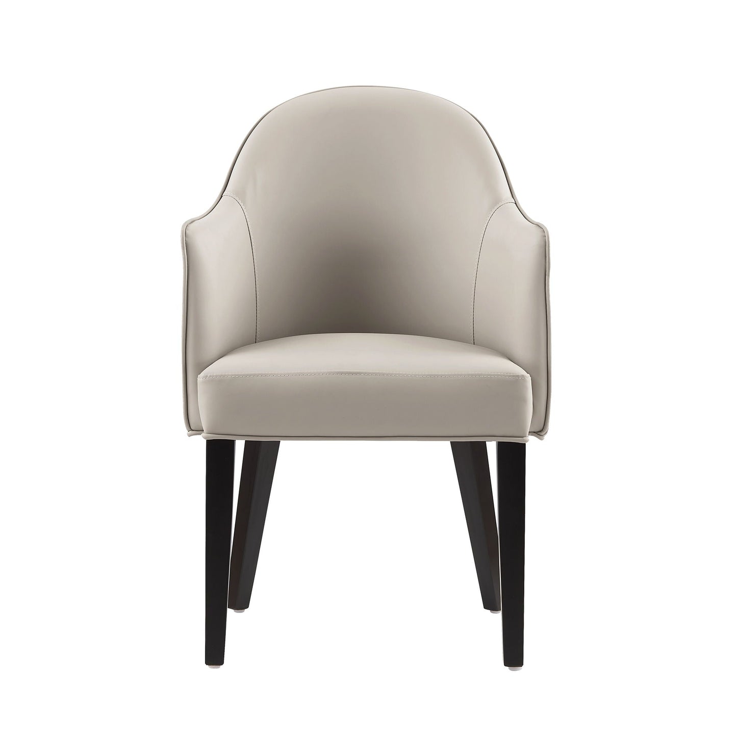 Modern Solid Beech Wood and Vegan Armchair