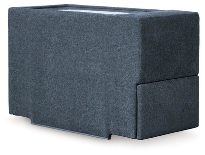 Modmax ink stationary sectional cube in dark blue fabric by Unique Piece Furniture on Tampa Home & Garden Store