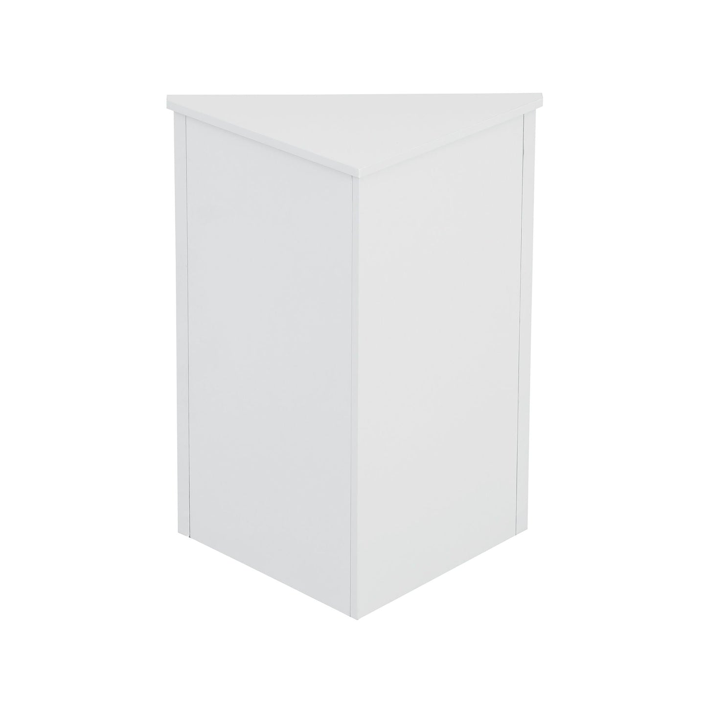 Triangle bathroom storage cabinet white linen with adjustable shelves HouseOfZazla on Tampa Home & Garden Store
