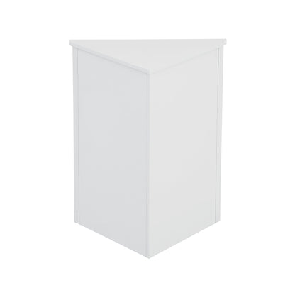 Triangle bathroom storage cabinet white linen with adjustable shelves HouseOfZazla on Tampa Home & Garden Store