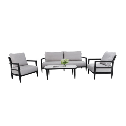 Outdoor Conversation Set with Sunbrella Cushions