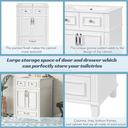 Bathroom Vanity with Sink and Storage Cabinet