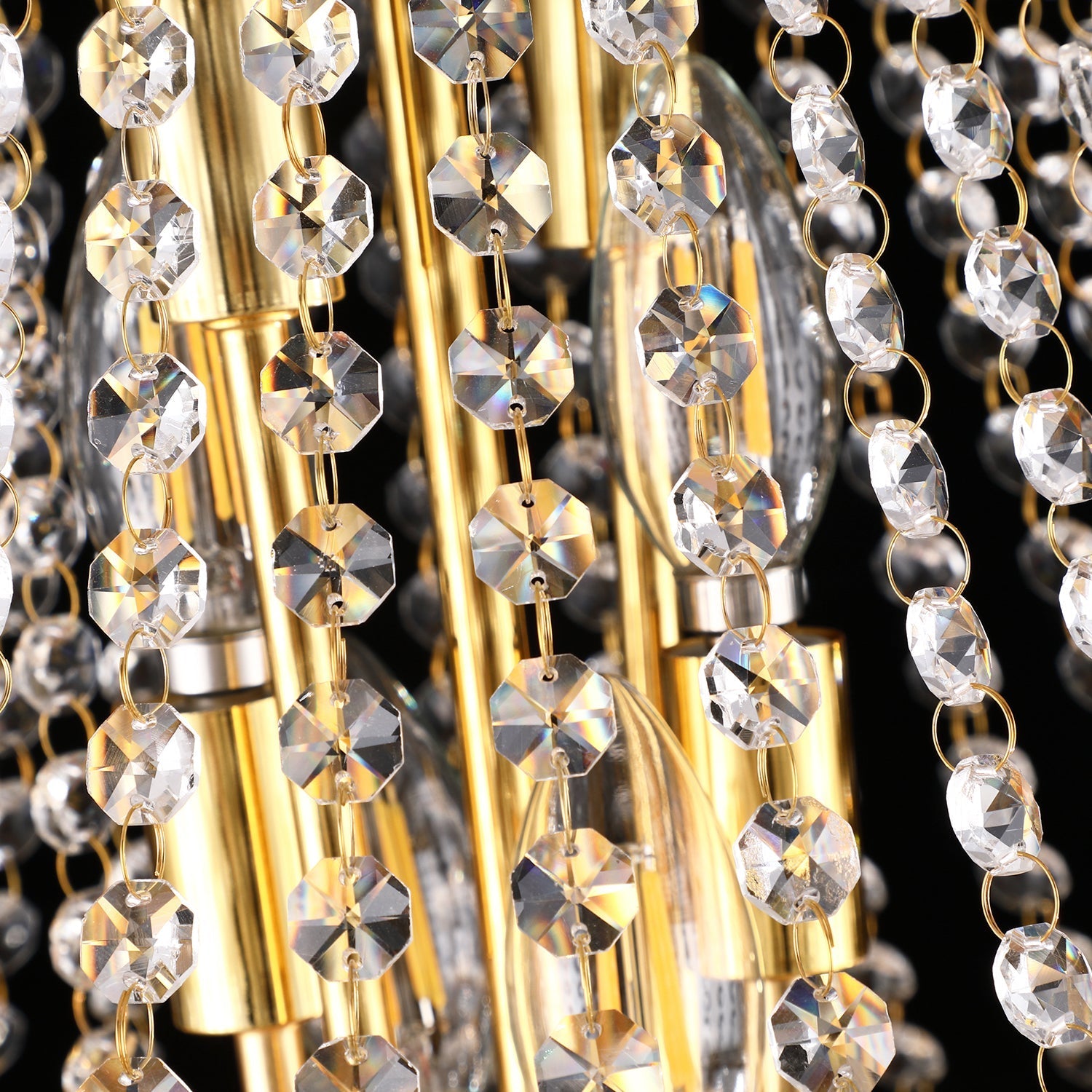 Chandelier 24-Inch Gold Crystal with 12 lights, French Empire style, HouseOfZazla on Tampa Home & Garden Store