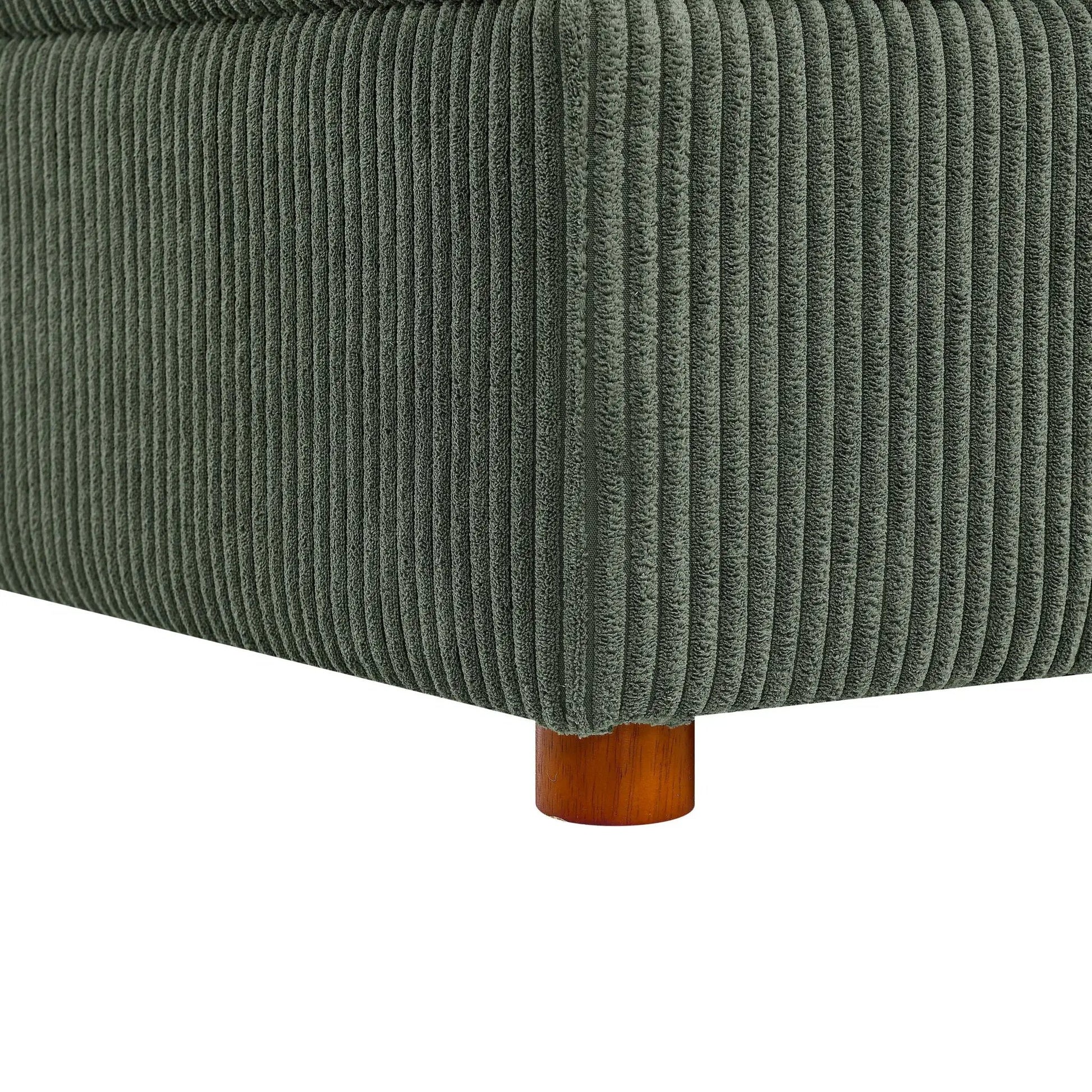 Haven 6 Piece Modular Sectional with dark green corduroy upholstery by Unique Piece Furniture on Tampa Home & Garden Store