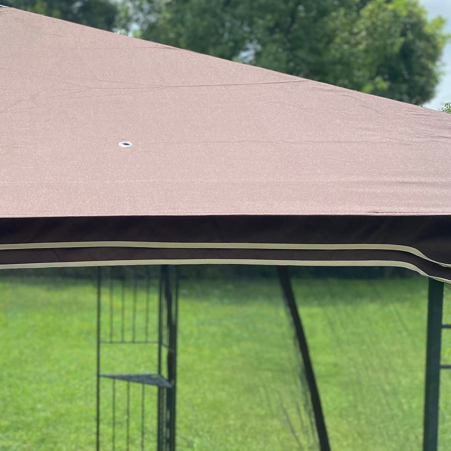 13x10 Outdoor Gazebo Canopy With Double Roof