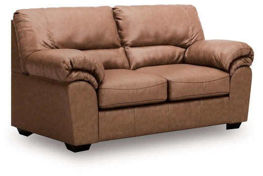 WillowBend Loveseat tan-brown microfiber fabric by Unique Piece Furniture on Tampa Home & Garden Store