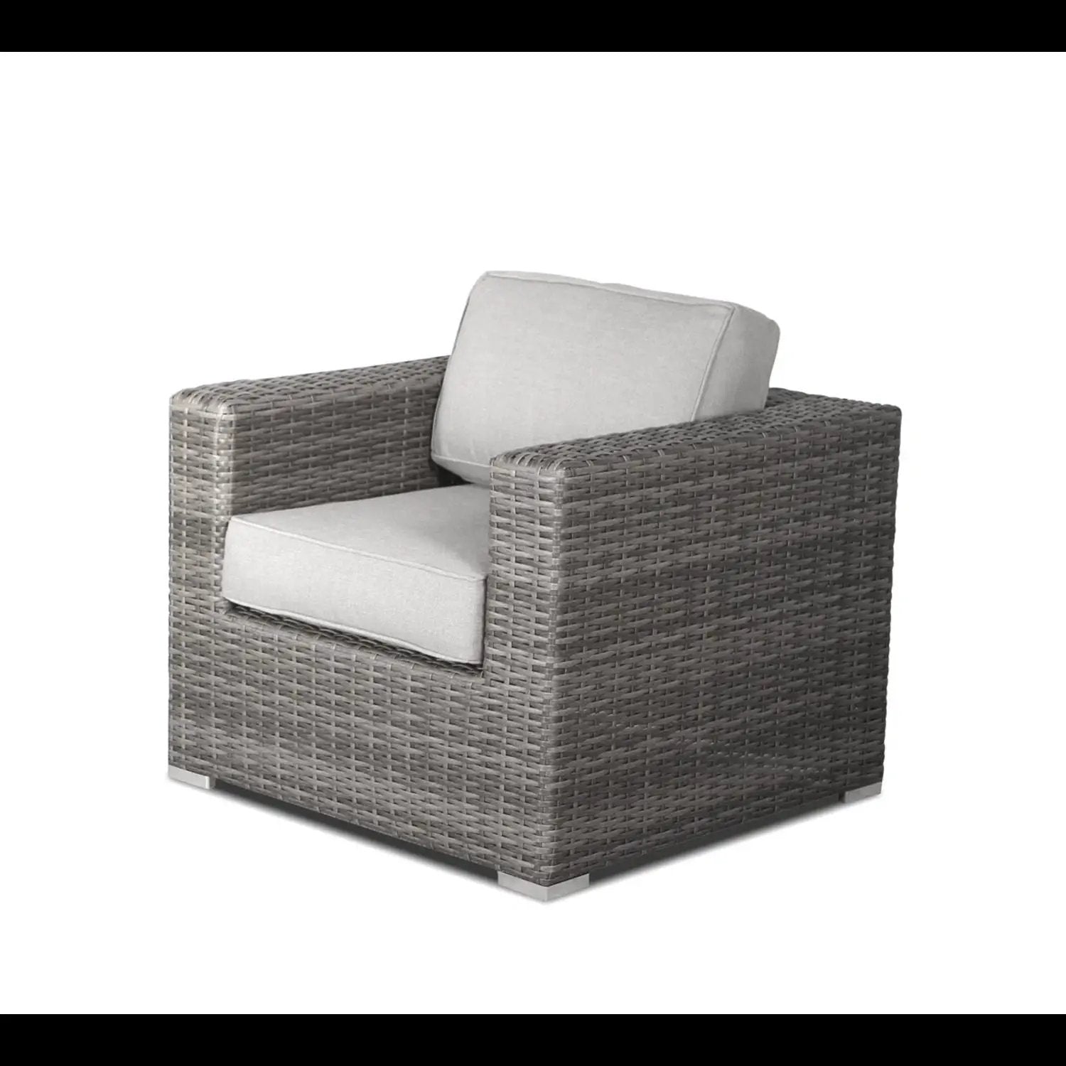 Wicker Sectional Seating Group With Cushions, gray outdoor chair, Unique Piece Furniture on Tampa Home & Garden Store