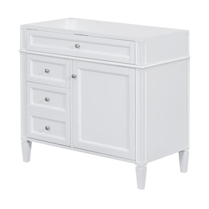 Solid Wood Bathroom Vanity and Two Drawers