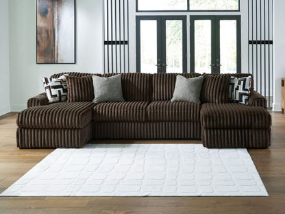 Midnight Madness Sectional and Jumbo Corduroy