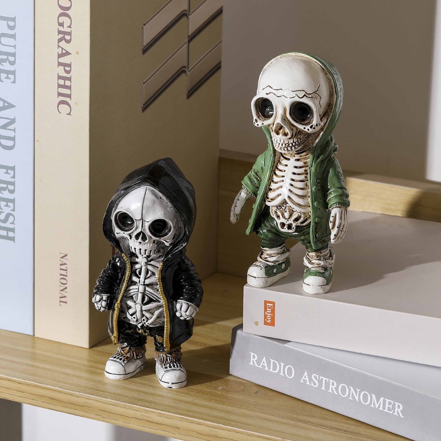 Halloween Decoration Skeleton Doll Resin Craft Decoration Home Bookshelf Art Creative Decoration - Tampa Home & Garden Store
