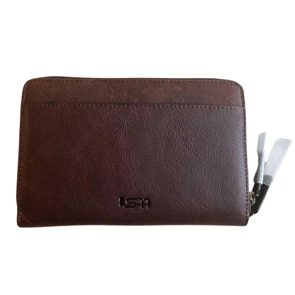 Cambridge Leather Double Zipper Wallet, Mens Wallet