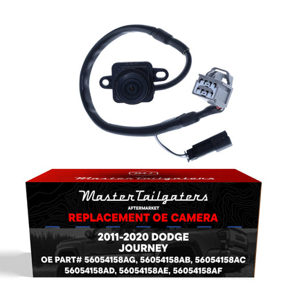 Master Tailgaters OE Dodge Journey backup camera with wiring harness and gray connector on Tampa Home & Garden Store