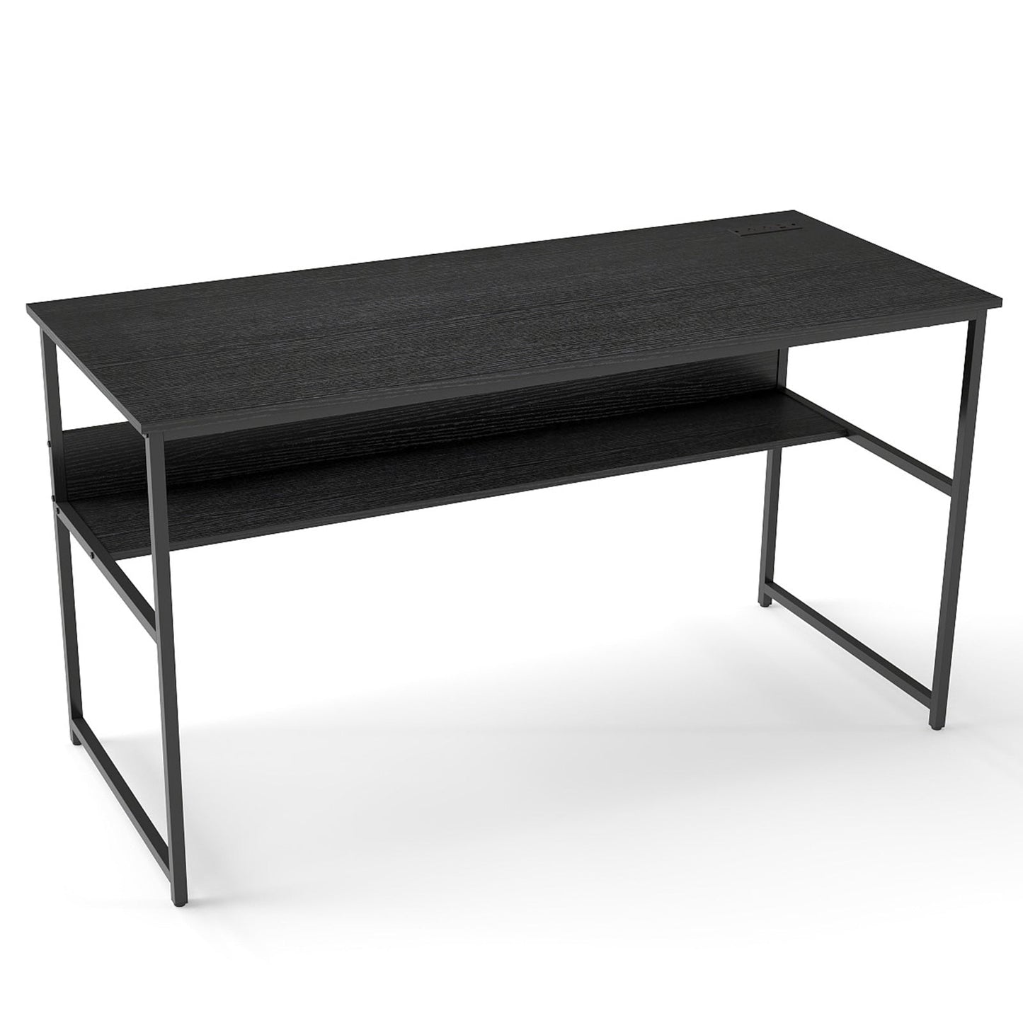 55 x 24 inch Computer Desk with Power Outlets and USB Ports