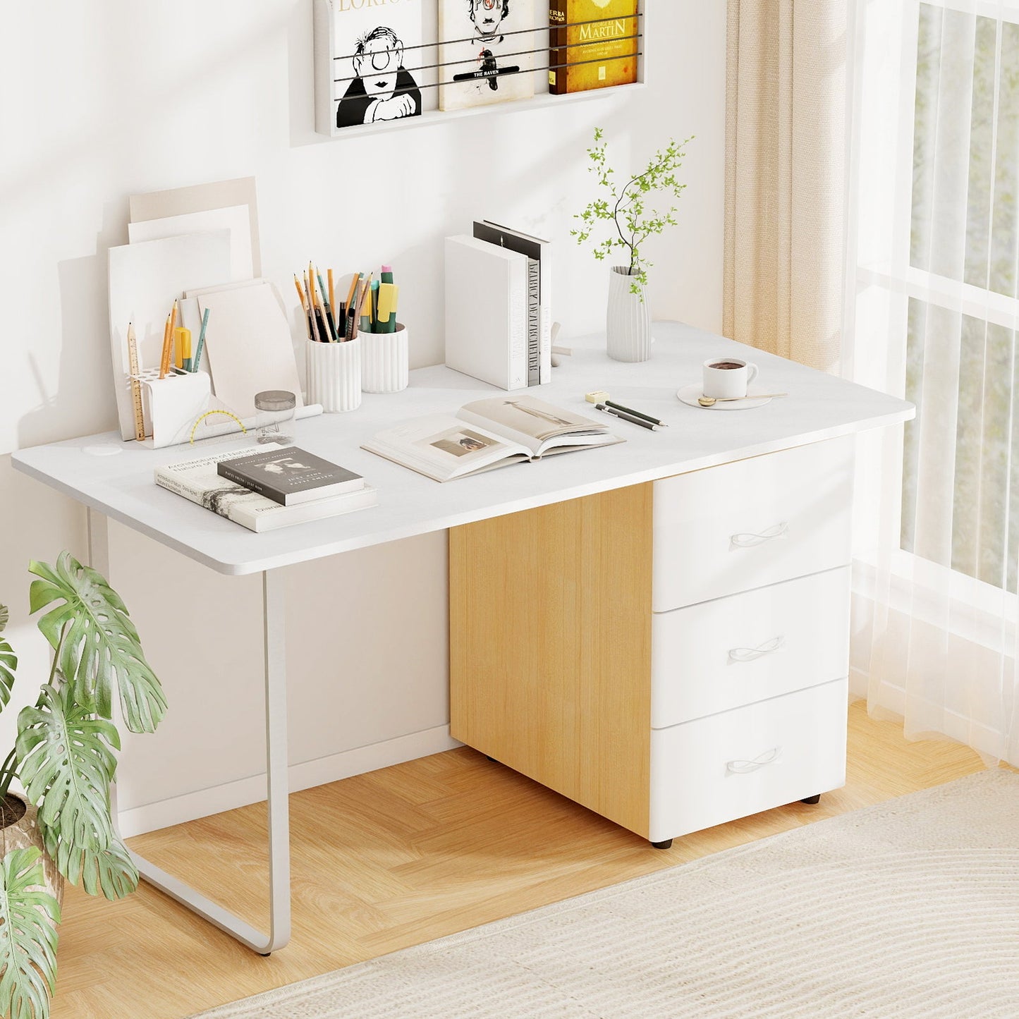 58 Inch x 28 Inch Universal Tabletop for Standard and Standing Desk Frame