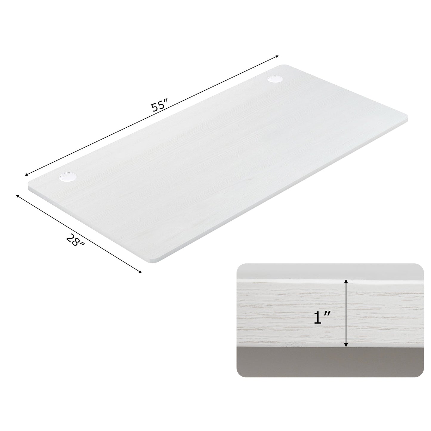 58 Inch x 28 Inch Universal Tabletop for Standard and Standing Desk Frame