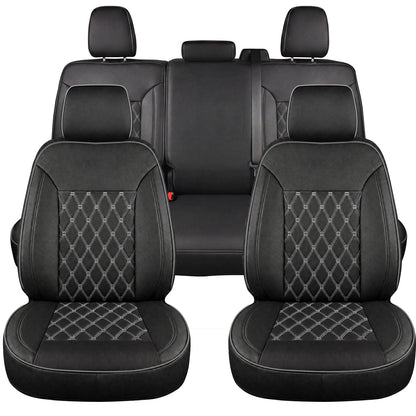 Umbrauto seat covers for Silverado/GMC Sierra 4-seat, black Nappa leather with diamond quilt on Tampa Home & Garden Store