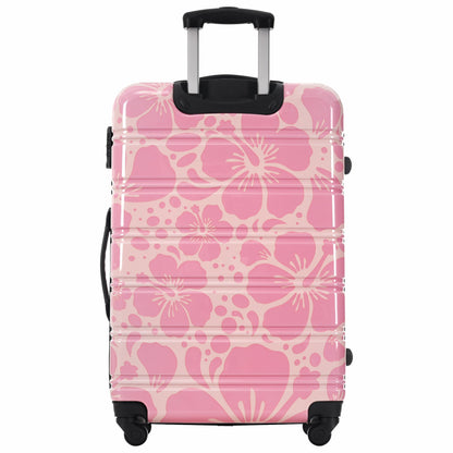 3-piece pink floral hardshell luggage set with TSA lock and spinner wheels on Tampa Home & Garden Store