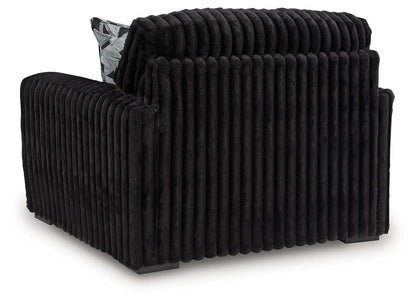 Midnight Madness Jumbo Corduroy Chair and a Half