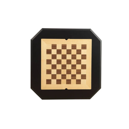 Bishop Reversible Chess Checker Table with Tray